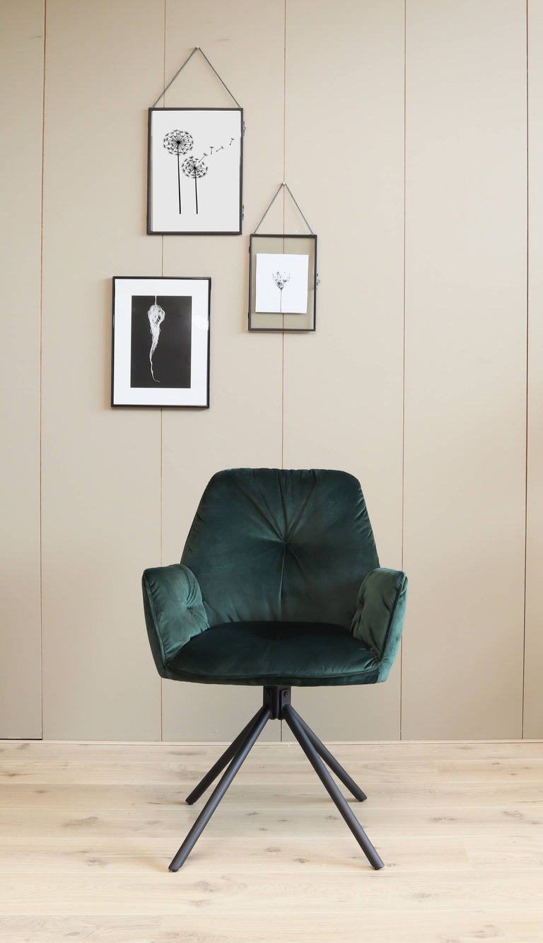 Set van 2 eetkamerstoelen Stripe