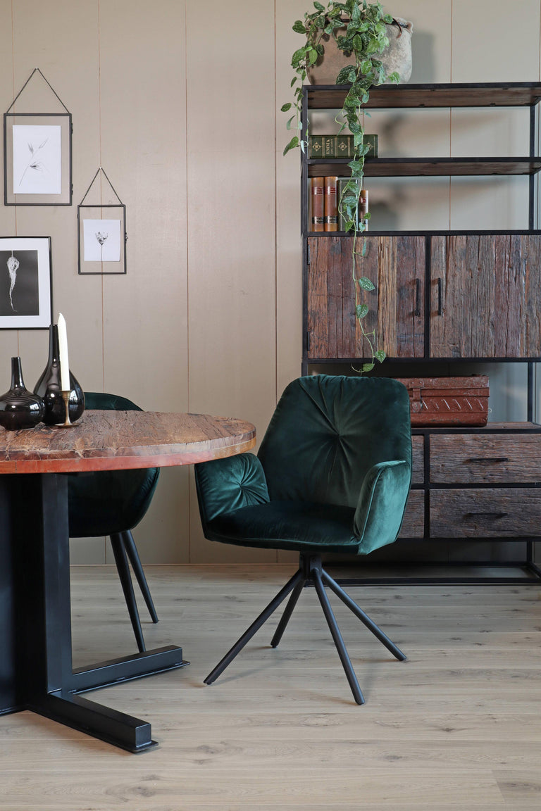 Set van 2 eetkamerstoelen Stripe