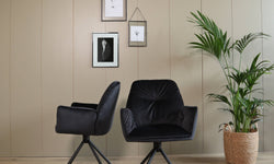 Set van 2 eetkamerstoelen Stripe