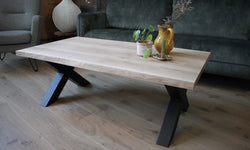 Onbehandelde salontafel Oak