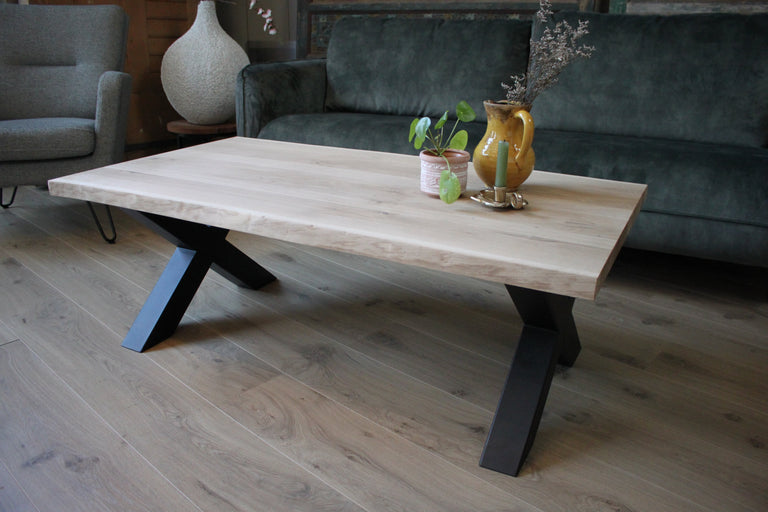 Onbehandelde salontafel Oak