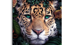 Canvas Tropical Leopard