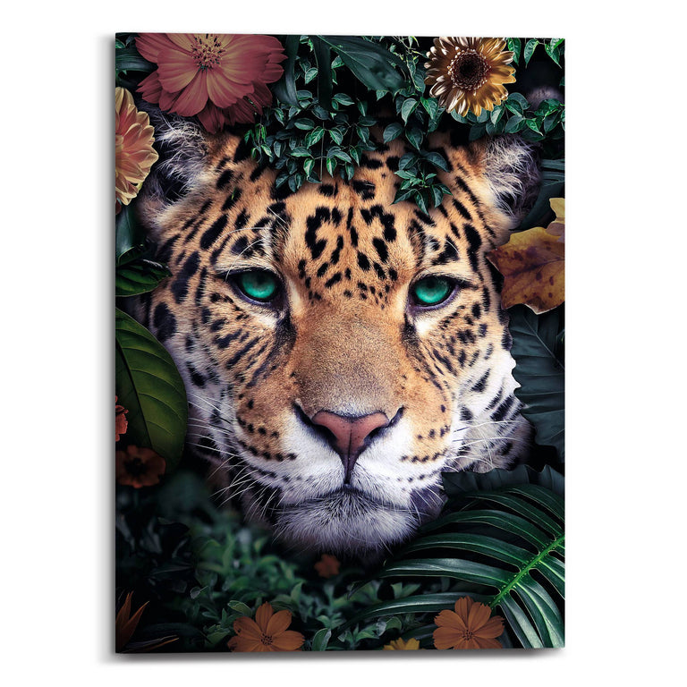 Canvas Tropical Leopard