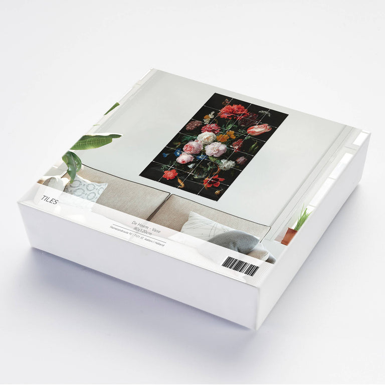Fototegels Jan Davidsz de Heem bouquet kunststof
