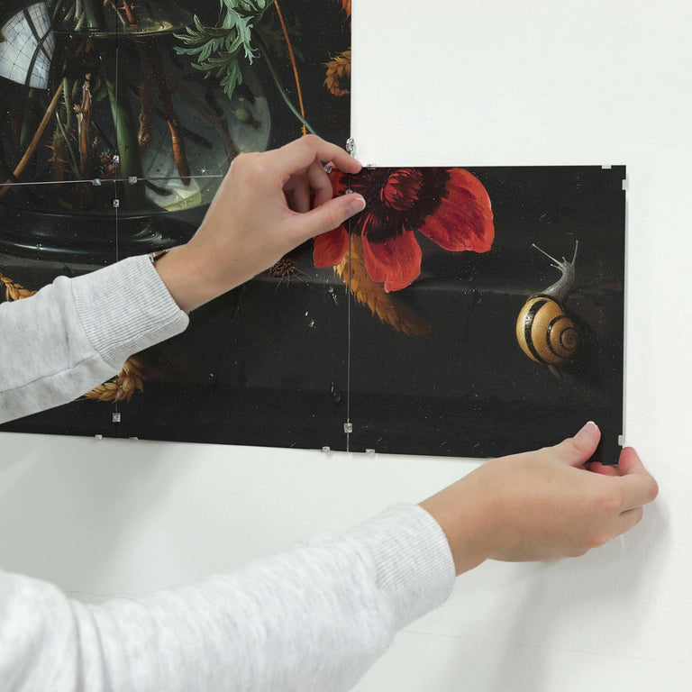 Fototegels Jan Davidsz de Heem bouquet kunststof