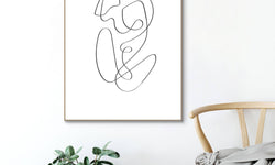 Ingelijste print Bodylines