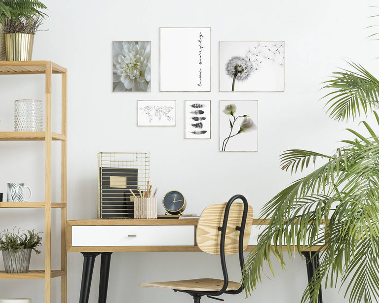 Ingelijste print Clean White