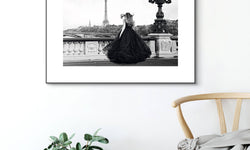Ingelijste print Paris Lady