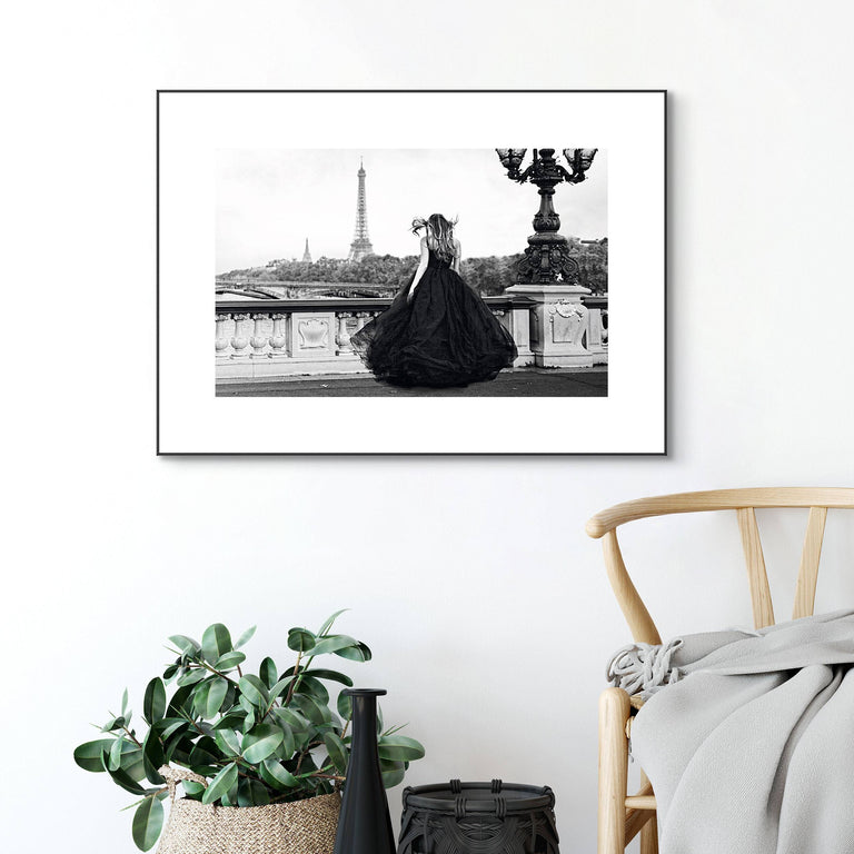 Ingelijste print Paris Lady