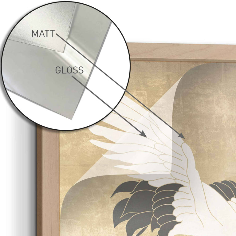 Wanddecoratie Japanse Kraanvogels