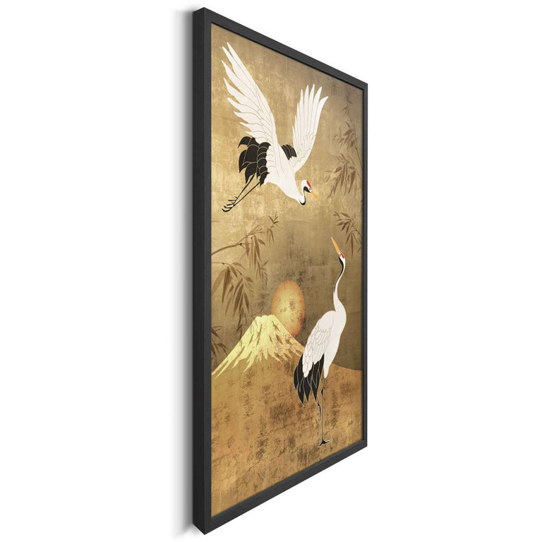 Wanddecoratie Japanse Kraanvogels