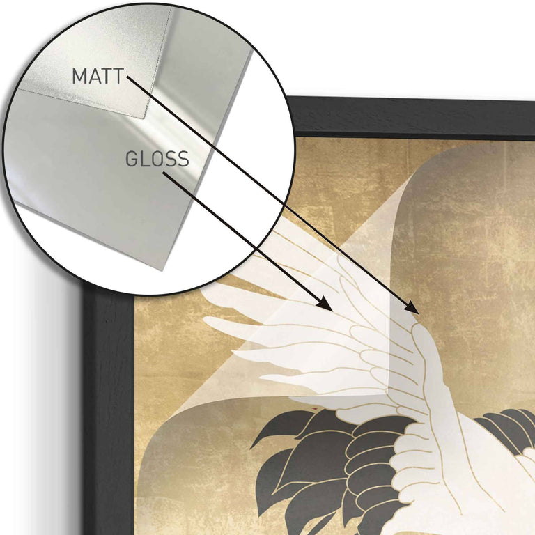 Wanddecoratie Japanse Kraanvogels