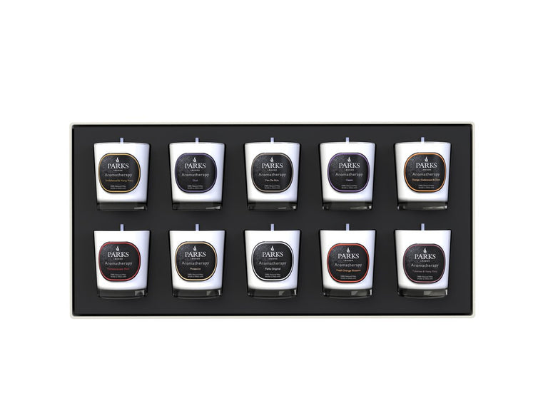 AROMATHERAPY No.1 – 10 geurkaarsen in luxe geschenkdoos