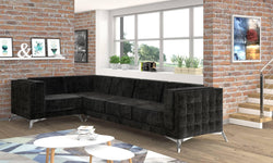 4-zitshoekbank Gusto links velvet
