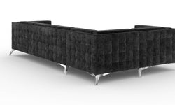4-zitshoekbank Gusto links velvet