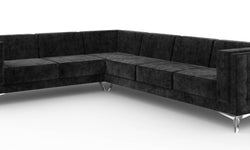 5-zitshoekbank Gusto links velvet