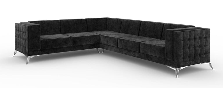 5-zitshoekbank Gusto links velvet