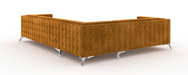 5-zitshoekbank Gusto links velvet