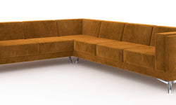 5-zitshoekbank Gusto links velvet