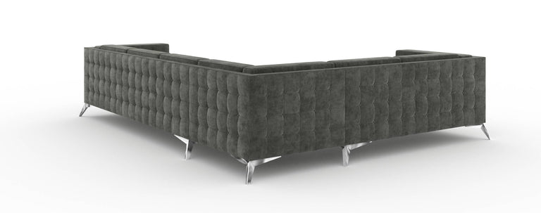 5-zitshoekbank Gusto links velvet