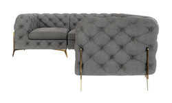 3-zitshoekbank Chelsea links velvet