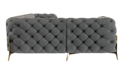 3-zitshoekbank Chelsea links velvet