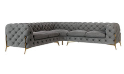 4-zitshoekbank Chelsea links velvet