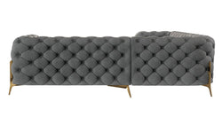 4-zitshoekbank Chelsea links velvet