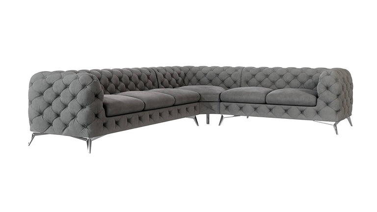 5-zitshoekbank Nora rechts velvet