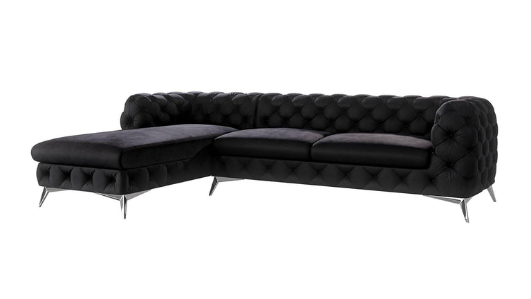 Hoekbank Noralie links velvet