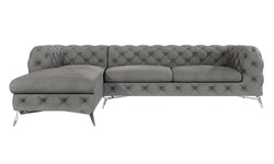 Hoekbank Noralie links velvet