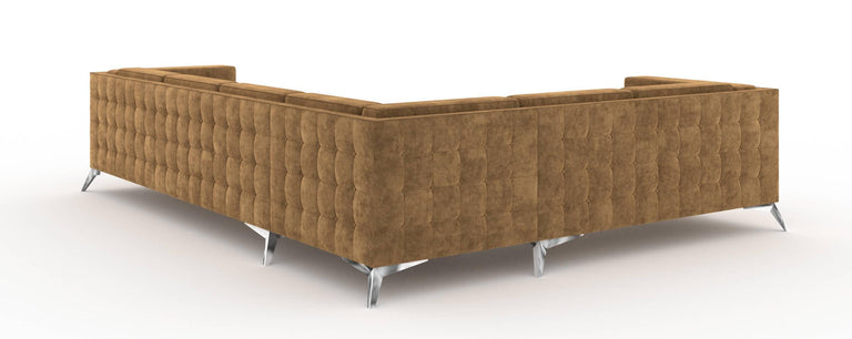 5-zitshoekbank Gusto links velvet