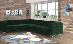 5-zitshoekbank Gusto links velvet
