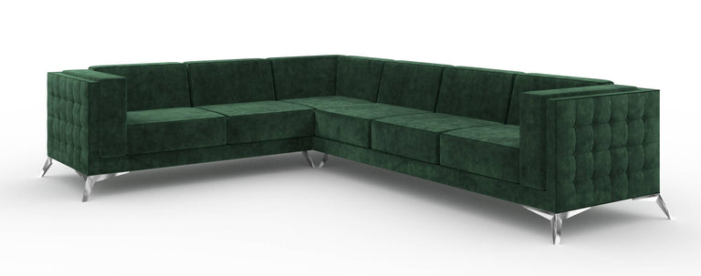 5-zitshoekbank Gusto links velvet