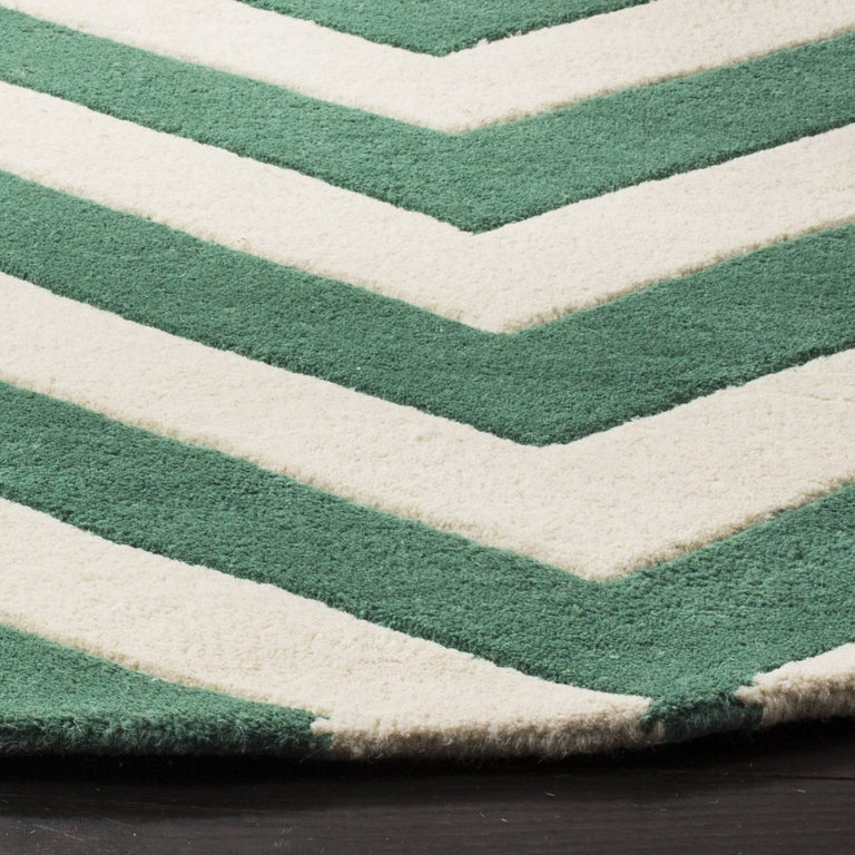 Vloerkleed Crosby rond handgemaakt