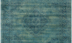 Vintage vloerkleed Olivia Vierkant