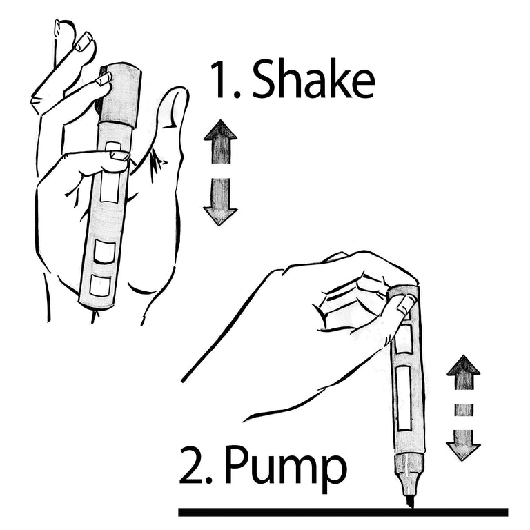 Set van 2 krijtmarkers
