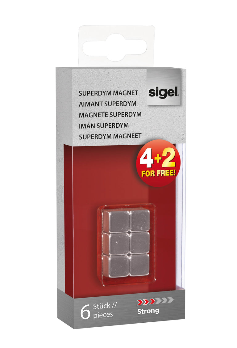 Set van 6 magneten