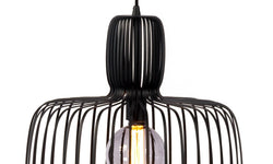 Zwarte hanglamp woonkamer Atley
