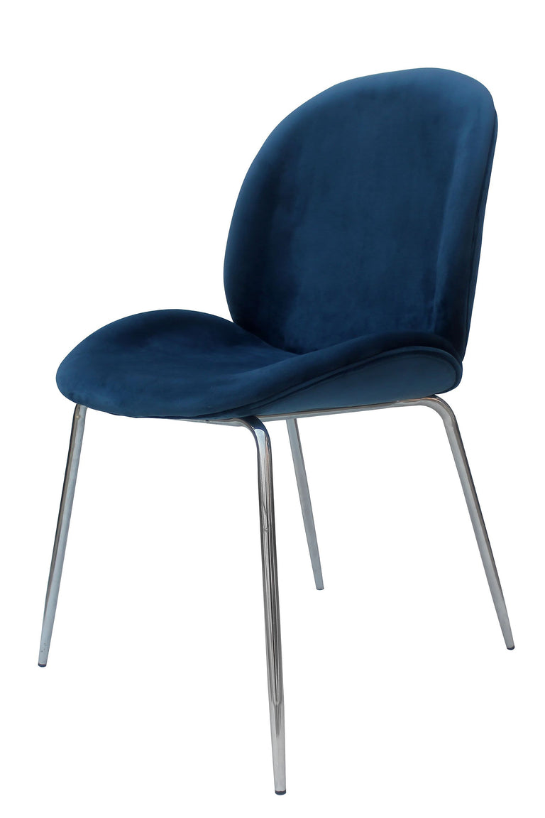 Set van 2 eetkamerstoelen Charles velvet
