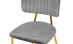Set van 2 eetkamerstoelen Giselle velvet