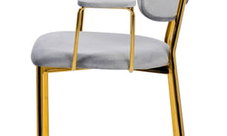 Set van 2 eetkamerstoelen Giselle velvet
