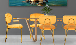 Set van 2 eetkamerstoelen Giselle velvet