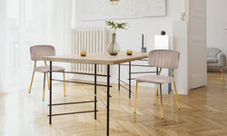 Set van 2 eetkamerstoelen Giselle velvet
