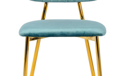 Set van 2 eetkamerstoelen Giselle velvet