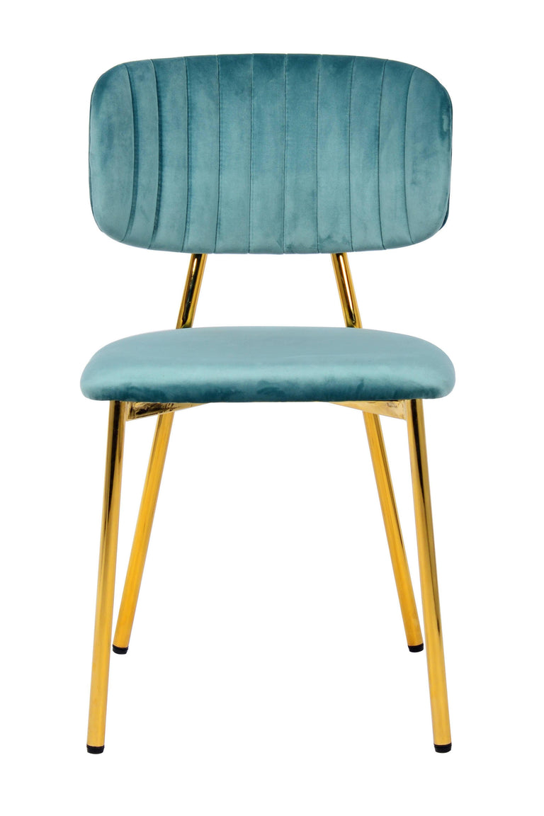 Set van 2 eetkamerstoelen Giselle velvet
