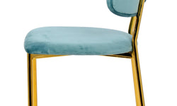 Set van 2 eetkamerstoelen Giselle velvet