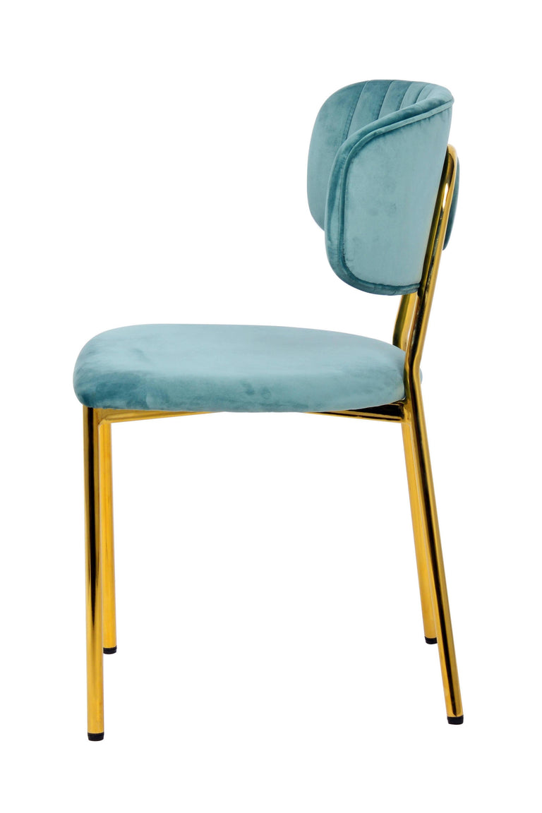 Set van 2 eetkamerstoelen Giselle velvet