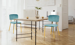 Set van 2 eetkamerstoelen Giselle velvet