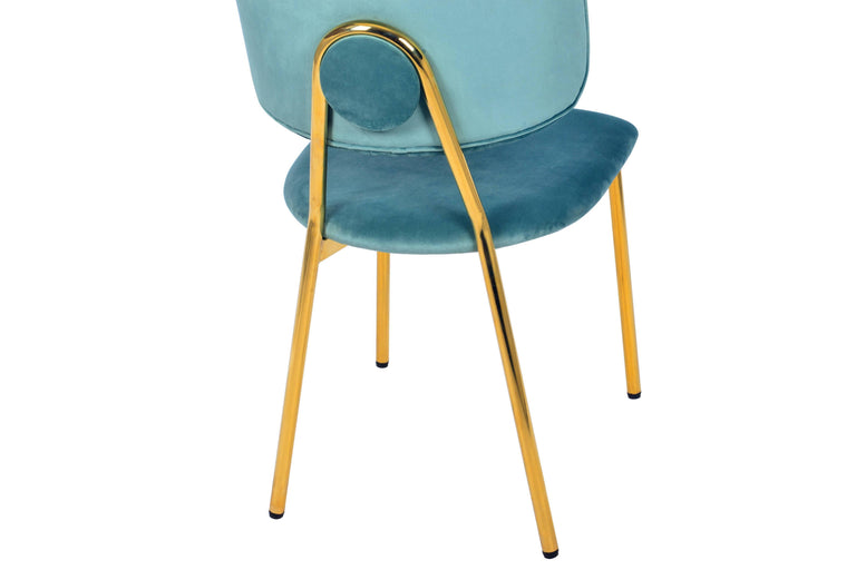 Set van 2 eetkamerstoelen Giselle velvet